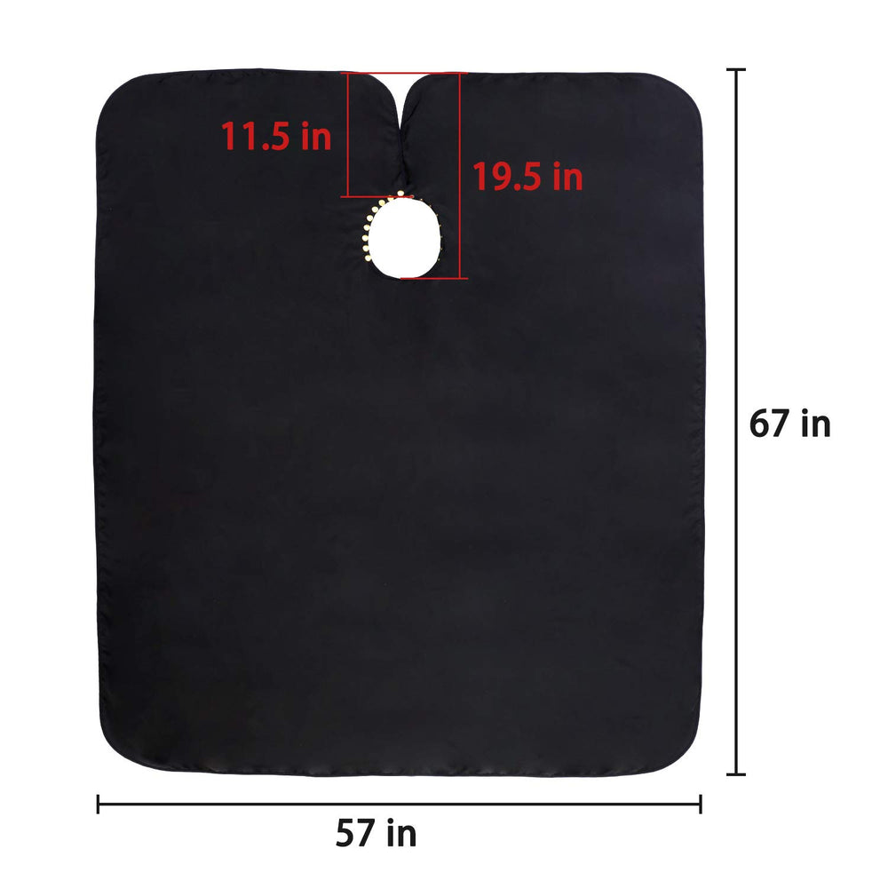 Oak Leaf cape ideal for salon workflows, including dye, perms, and cutting tasks.