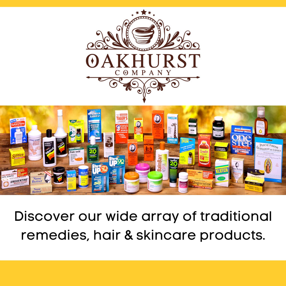 OakHurst family products banner reflects legacy of trusted remedies