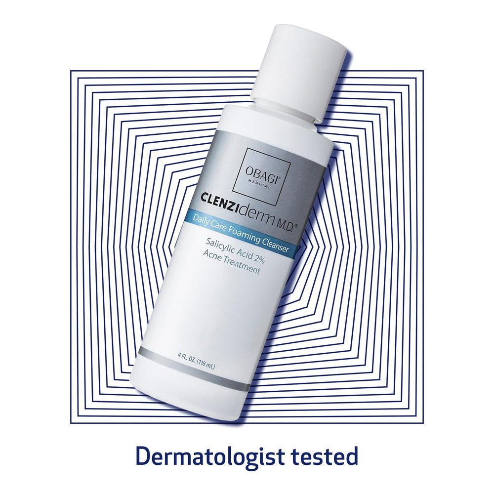 After-use skin appearance with Obagi CLENZIderm Daily Care Cleanser