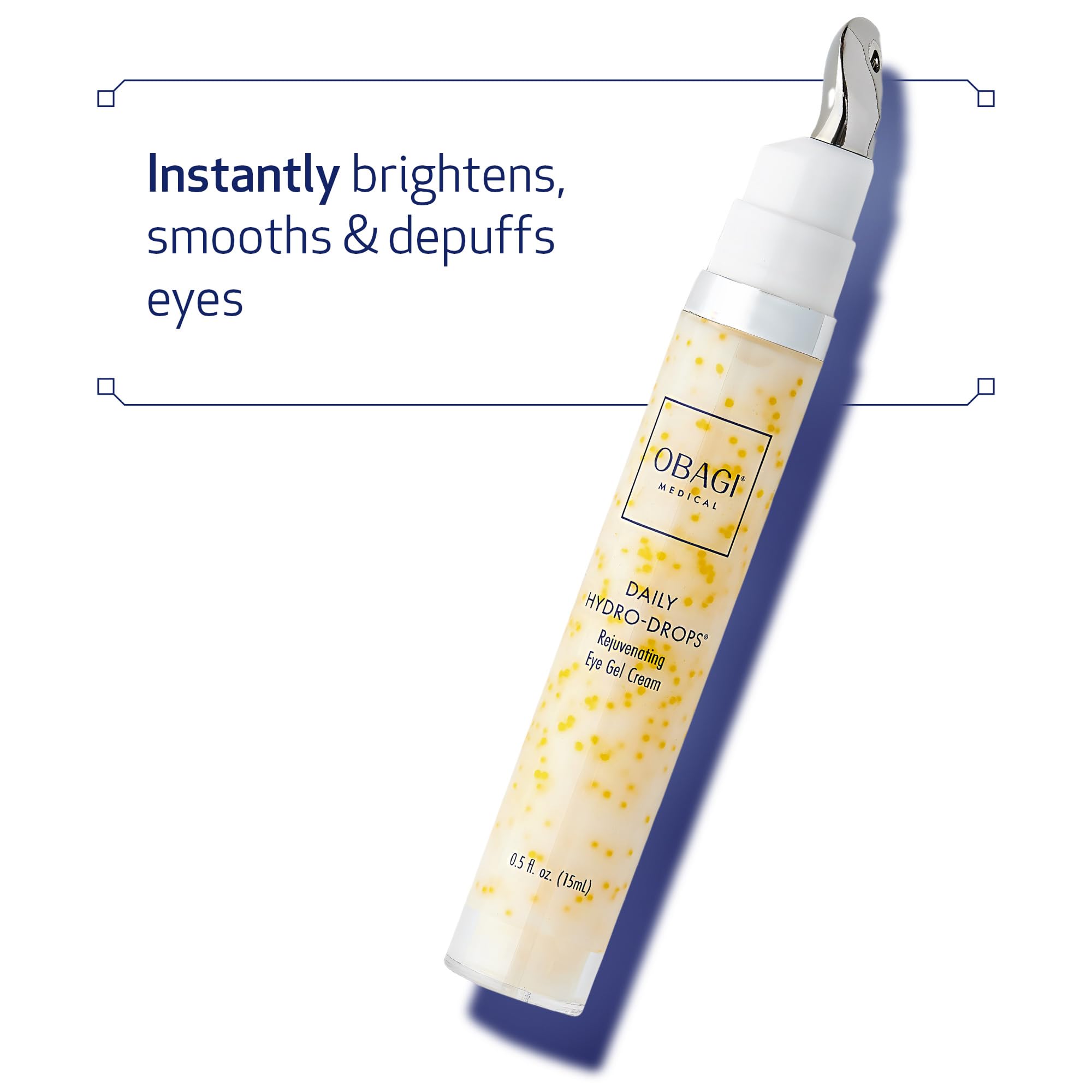 Obagi Daily Hydro-Drops jar closeup highlights hydrating gel texture.