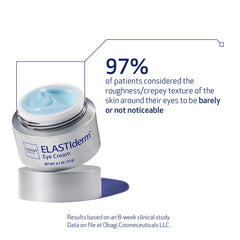 Obagi ELASTIderm Eye Cream apply-under-eye image highlights easy application around the orbital bone.