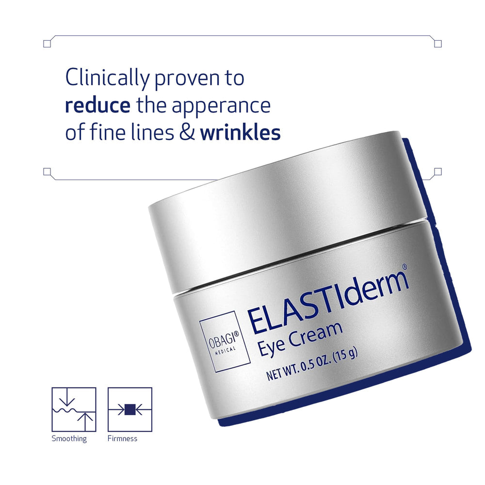 Obagi ELASTIderm Eye Cream fingertip-application shows how a small amount blends for smooth coverage.