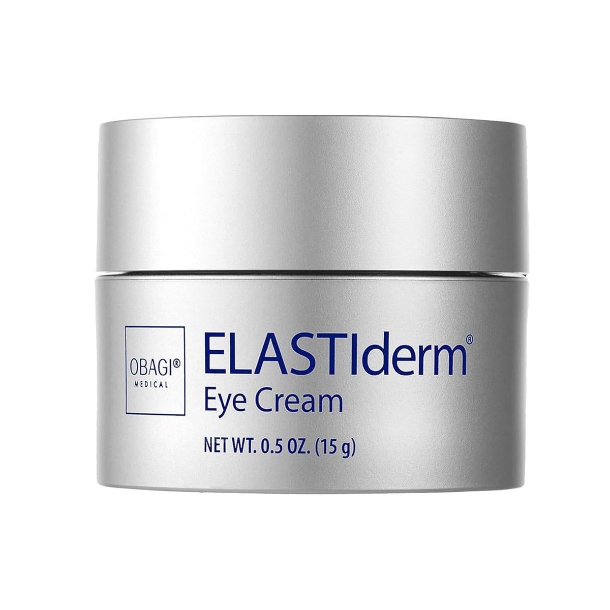 Obagi ELASTIderm Eye Cream packaging showcases premium eye-area care for smoother-looking skin.