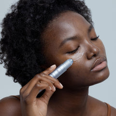 Obagi ELASTIderm Eye Serum swirled texture showing lightweight, fast-absorbing formula.