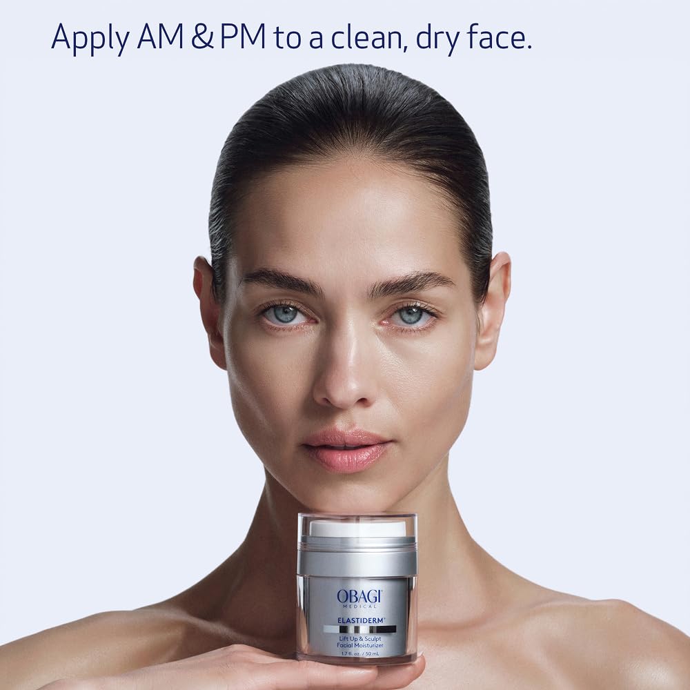 Obagi ELASTIderm physician endorsement badge reinforces medical-grade formulation.