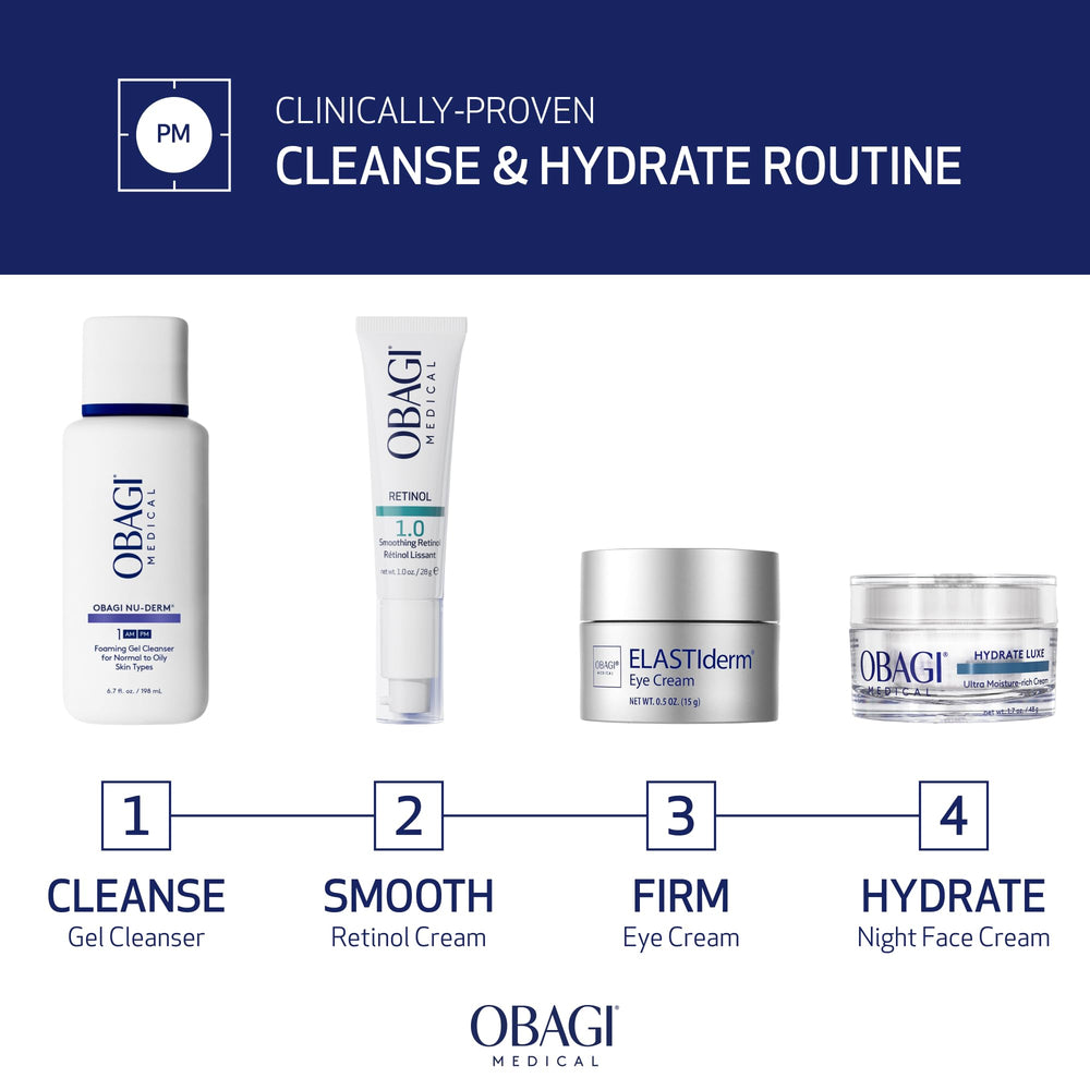 Obagi Hydrate Luxe hypoallergenic non-comedogenic formula appears gentle for sensitive skin types