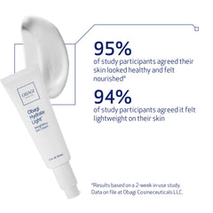 Obagi Hydrate polyglutamic-acid graphic showcases smoothing and plumping effects.