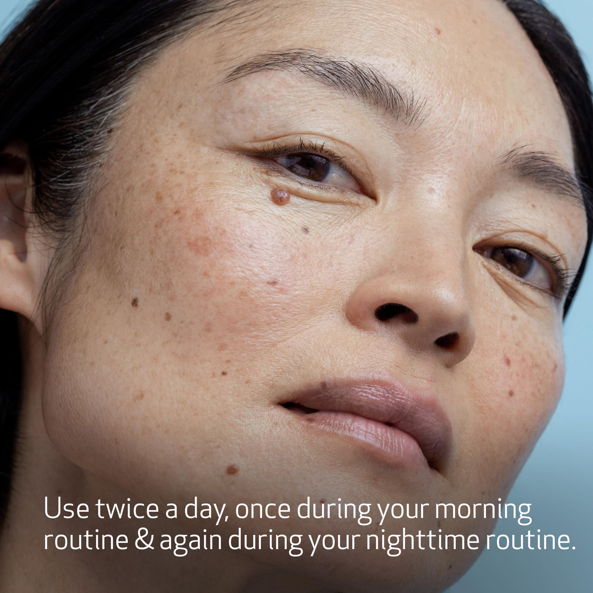 Obagi Medical Nu-Derm Clear Fx product being swirled for even coverage.