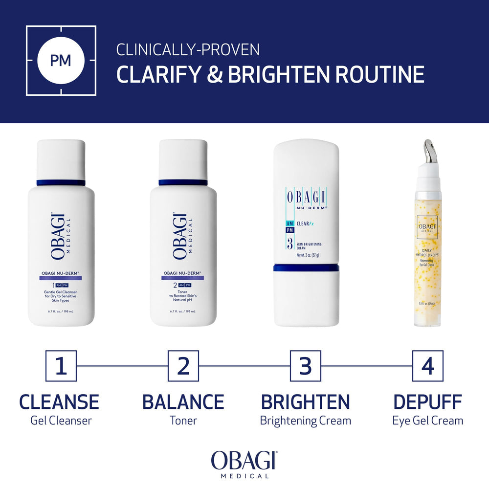 Obagi Medical Nu-Derm Clear Fx cream texture close-up illustrating smooth application.