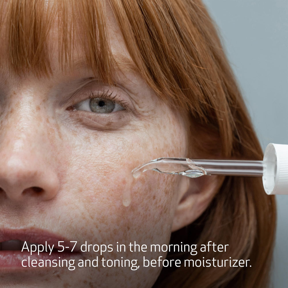 Obagi Medical Professional C Serum 20% bottle close-up underscores brand reliability.
