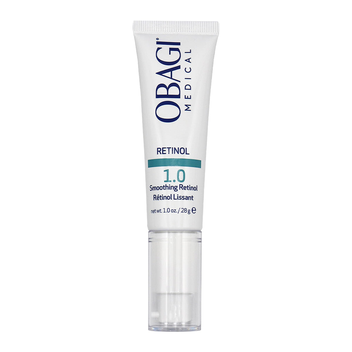 Obagi Medical Retinol 1.0 Cream bottle for nightly anti-aging routine.