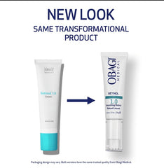 Obagi Medical Retinol 1.0 Cream texture close-up indicating smooth application.