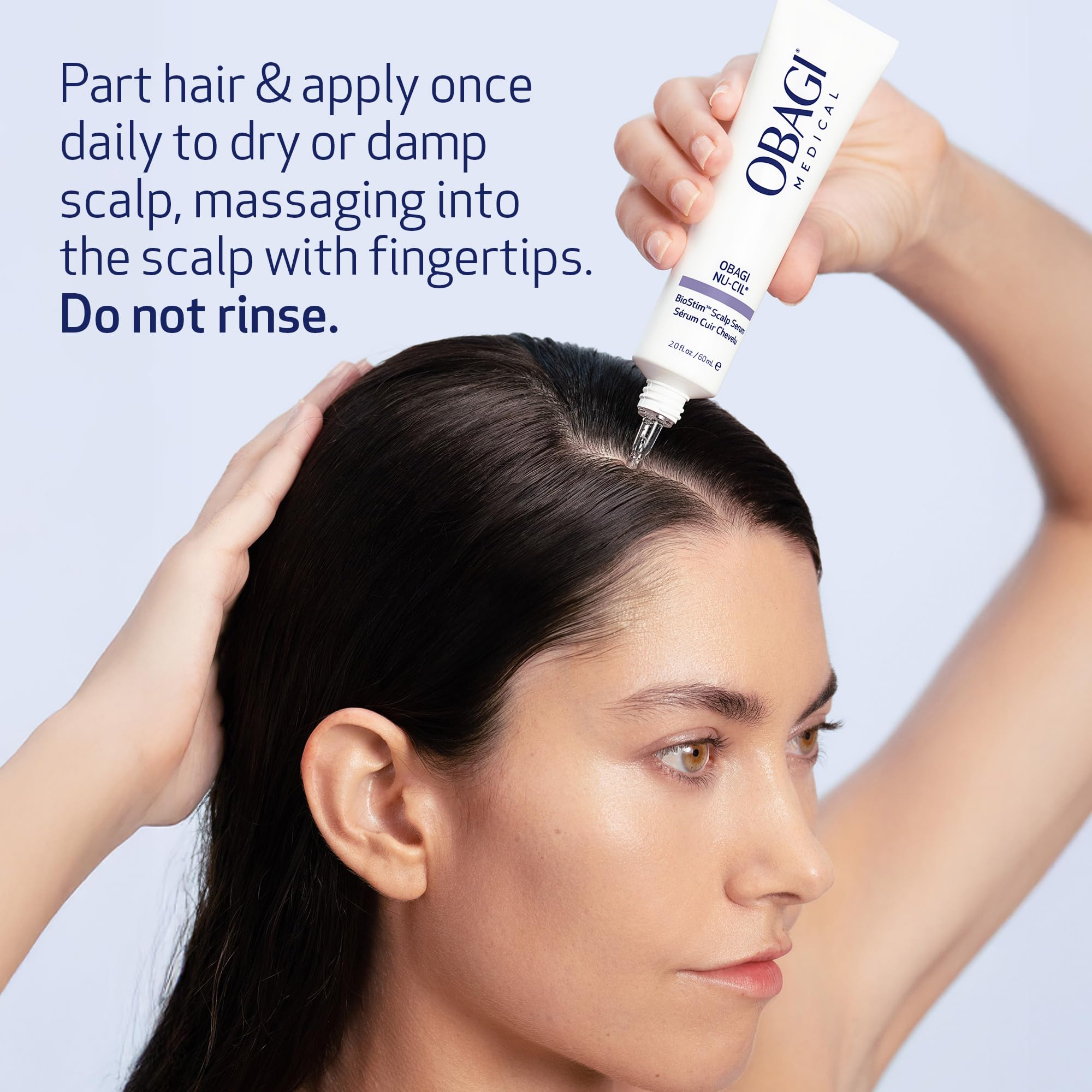 Obagi Nu-Cil BioStim serum packaging box conveys professional, dermatologist-tested care.