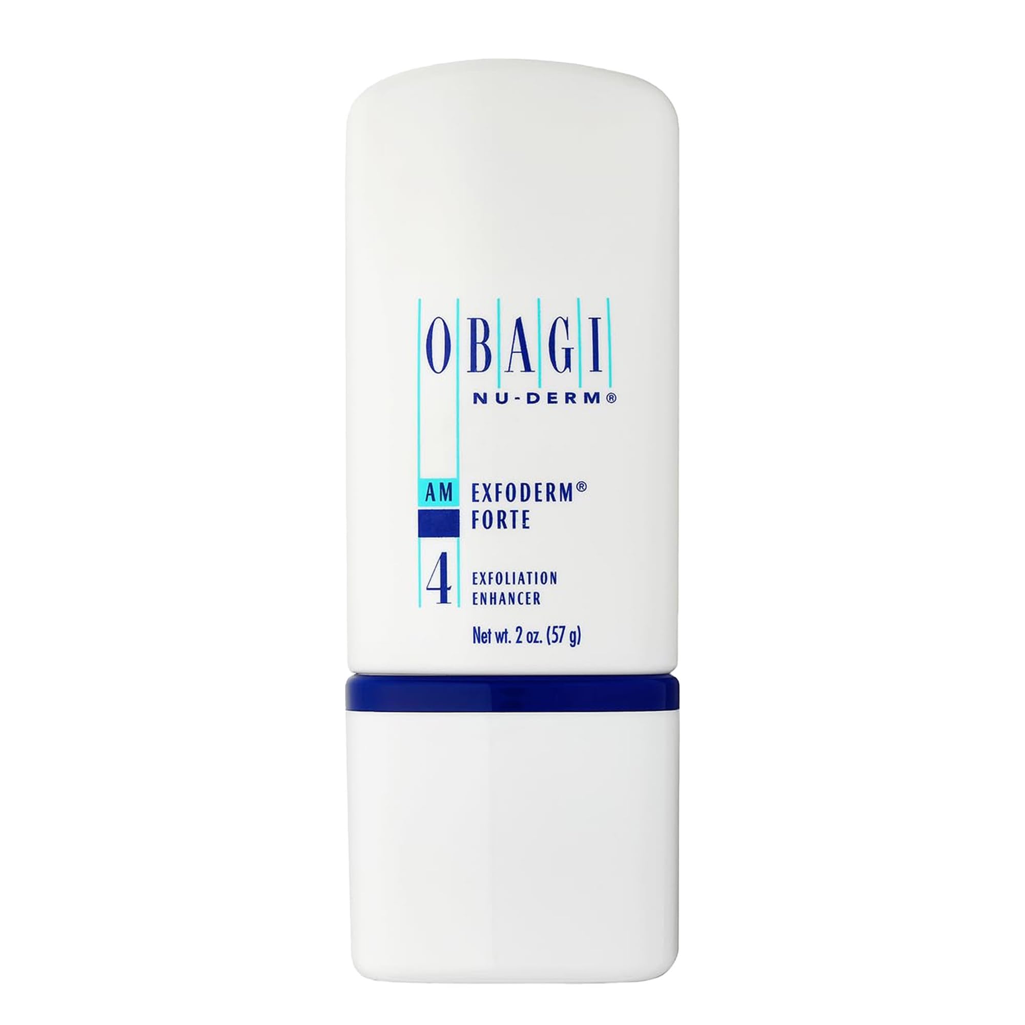 Obagi Nu-Derm Exfoderm Forte bottle front for smoother skin prep