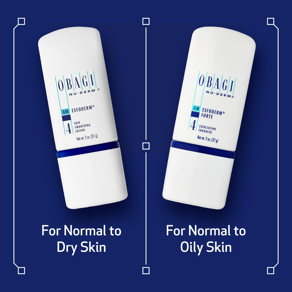 Obagi Nu-Derm Exfoderm Forte lotion swatch on hand shows quick absorption