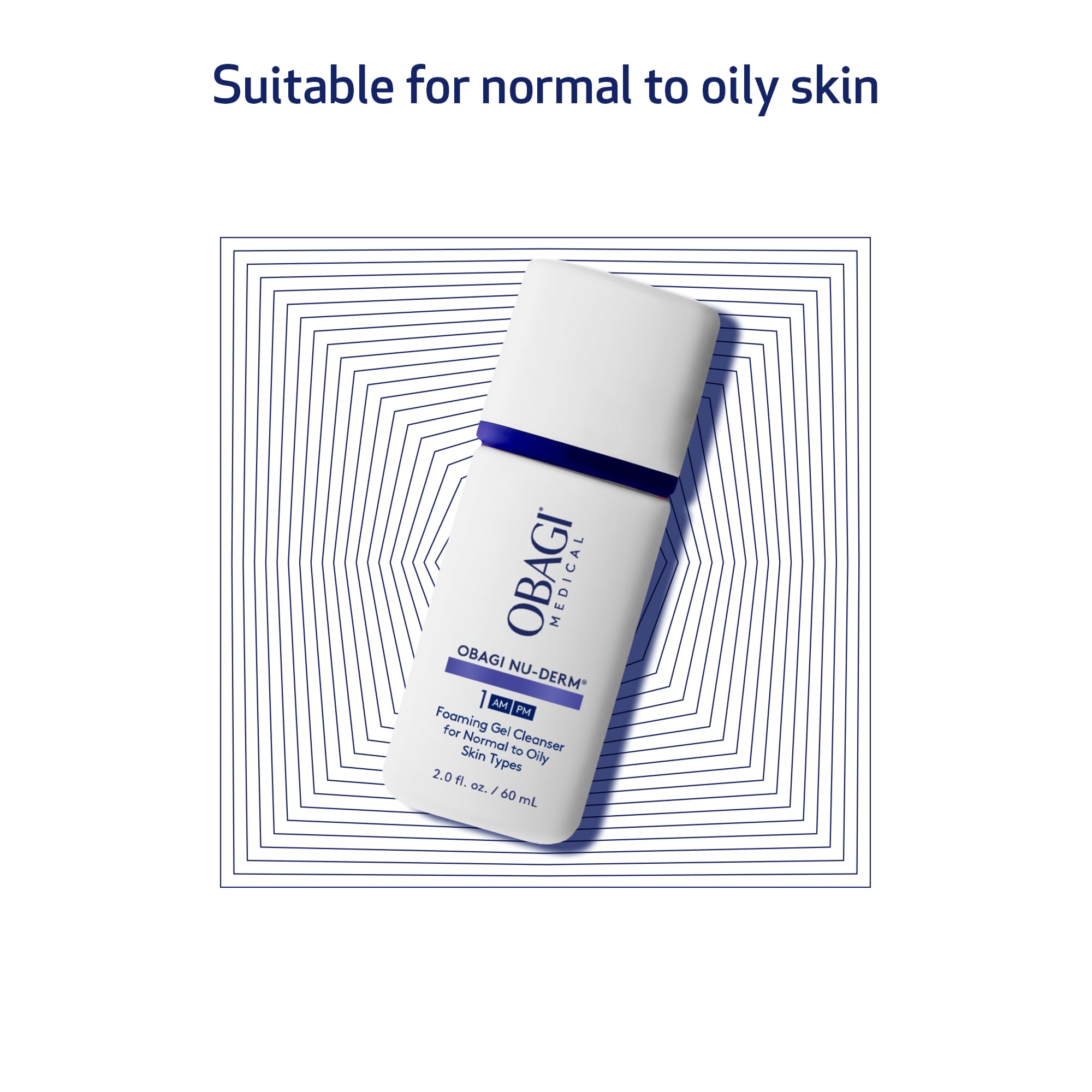 Obagi Nu-Derm Foaming Gel cleanses the face while maintaining skin balance.
