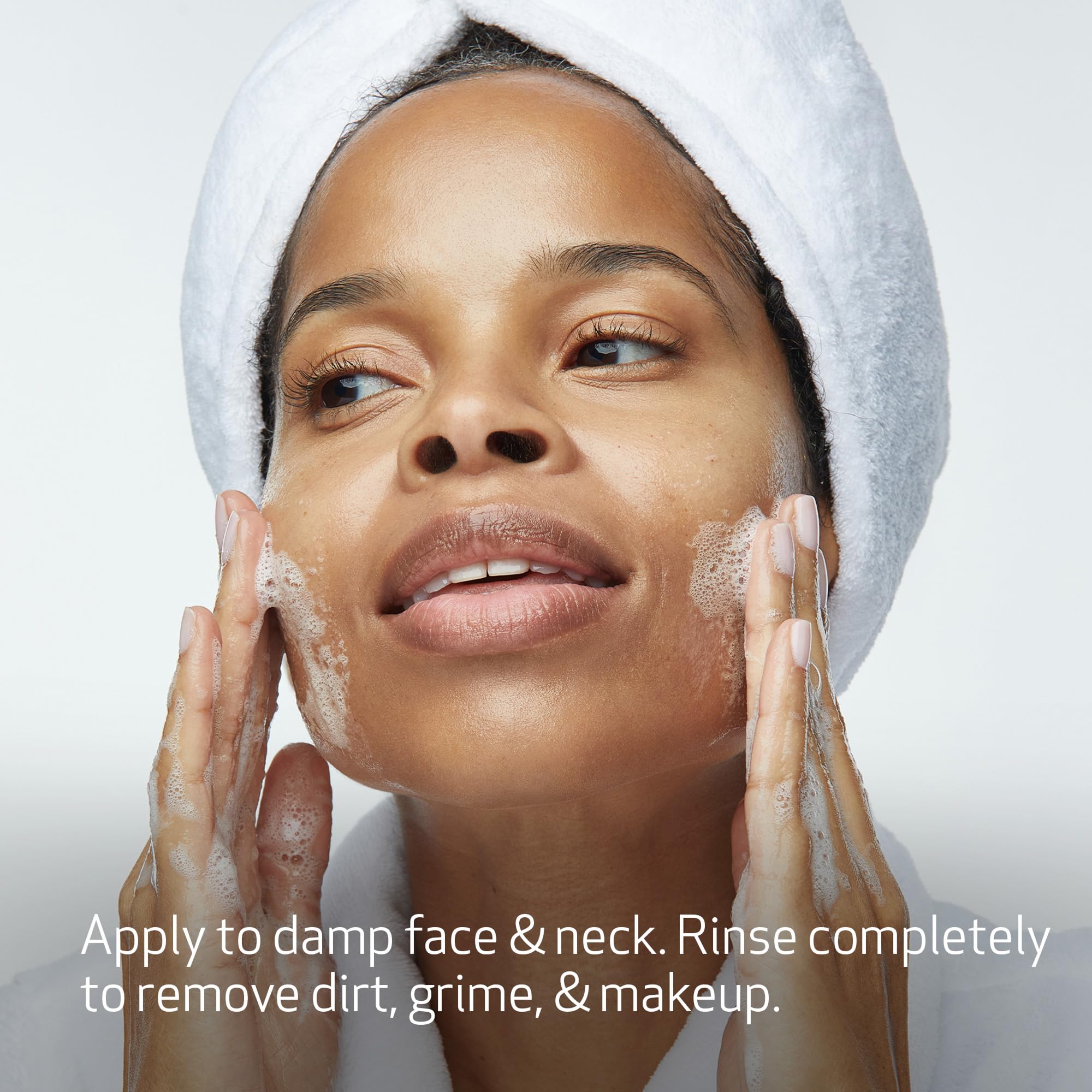 Obagi Nu-Derm Foaming Gel ingredients list showing oat amino acids formulation.