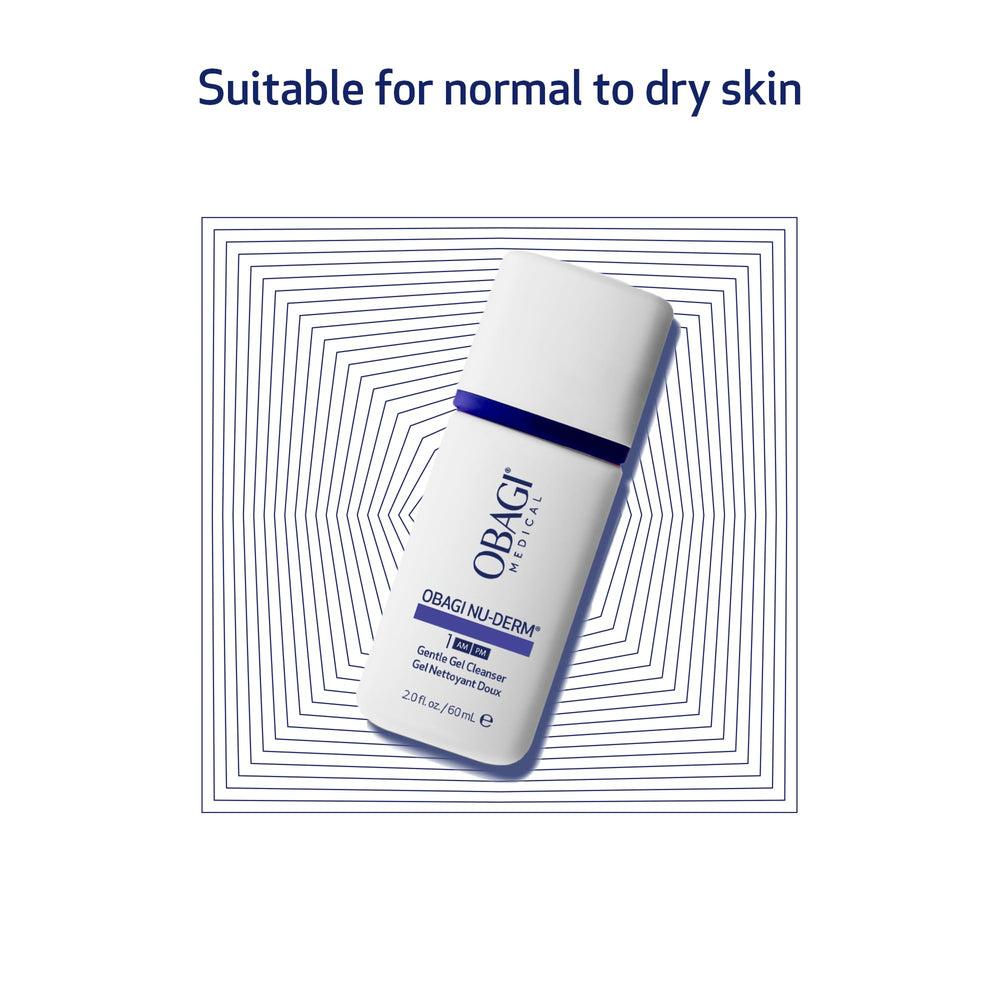 Obagi Nu-Derm Gentle Cleanser travel-size bottle suitable for trips