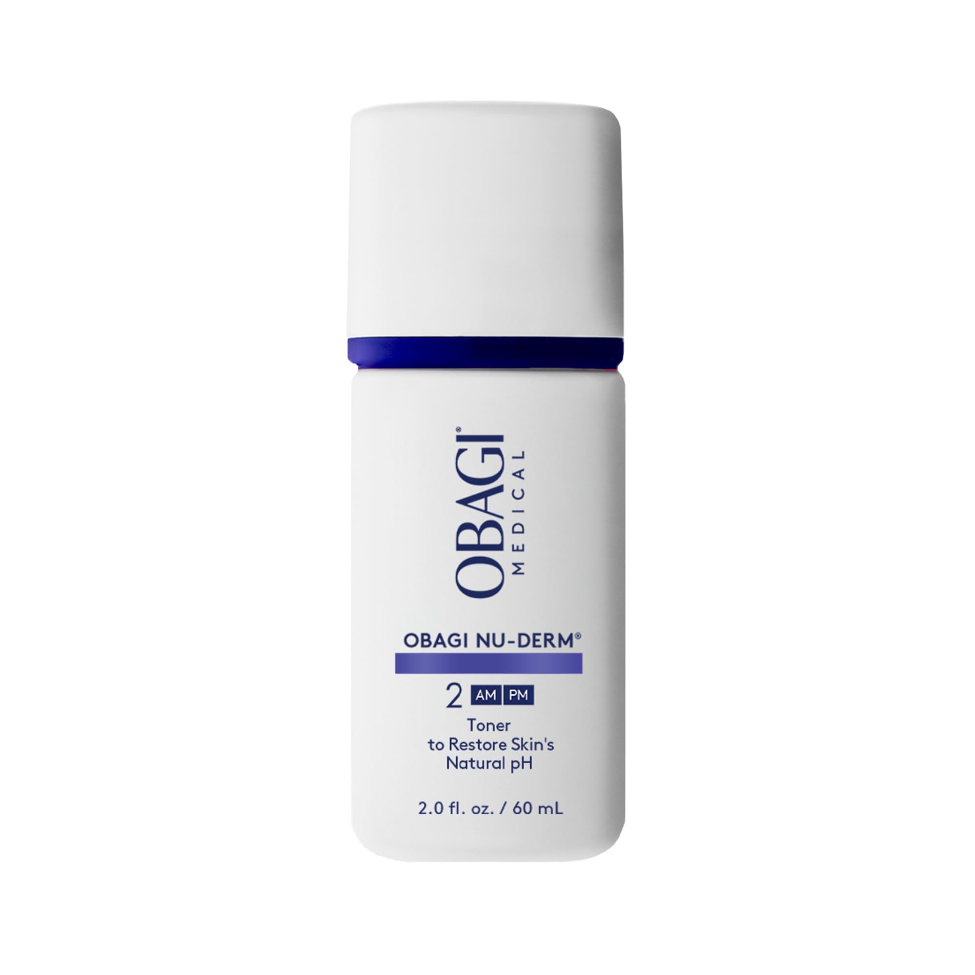 Obagi Nu-Derm Toner bottle close-up, alcohol-free balance for sensitive skin.