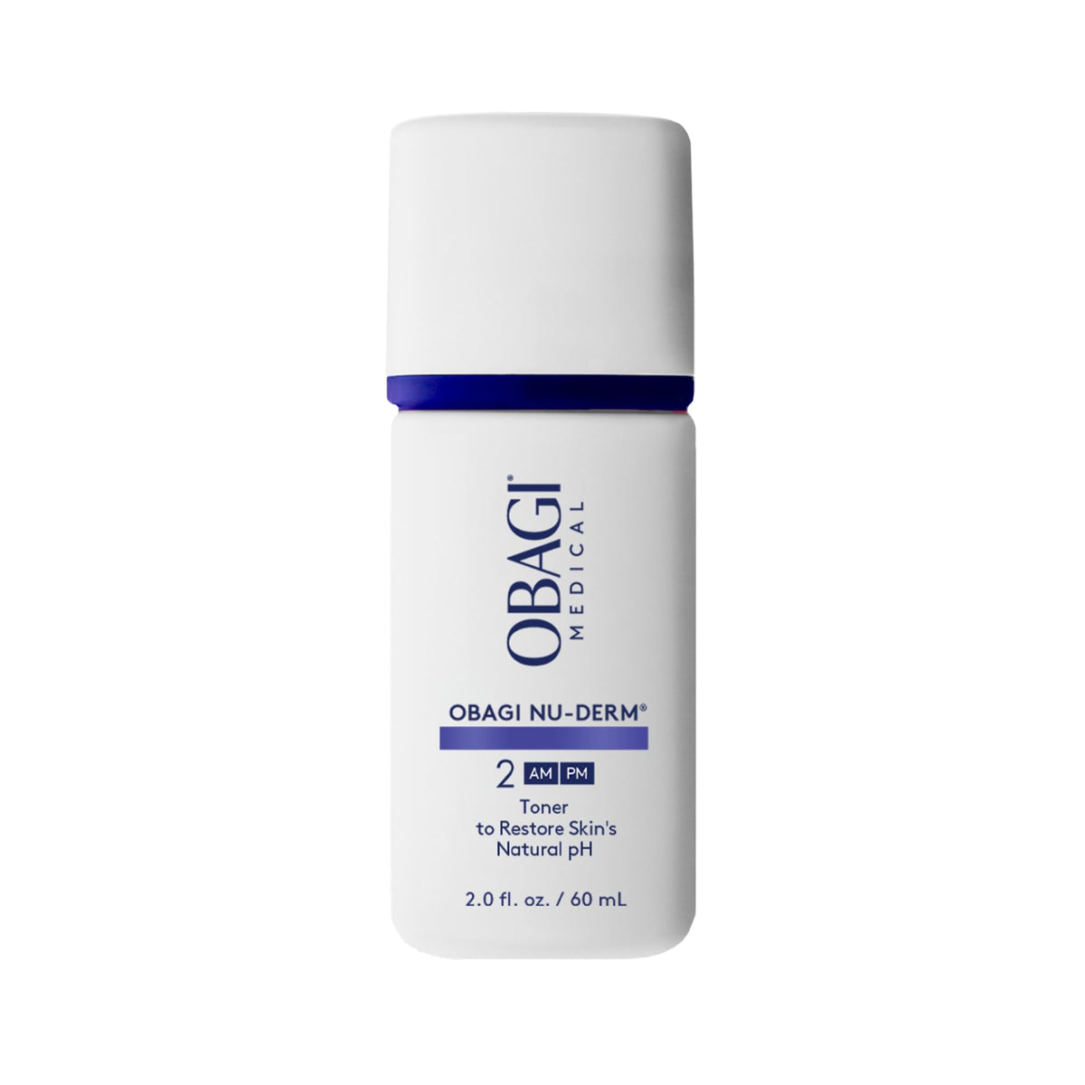 Obagi Nu-Derm Toner bottle close-up, alcohol-free balance for sensitive skin.