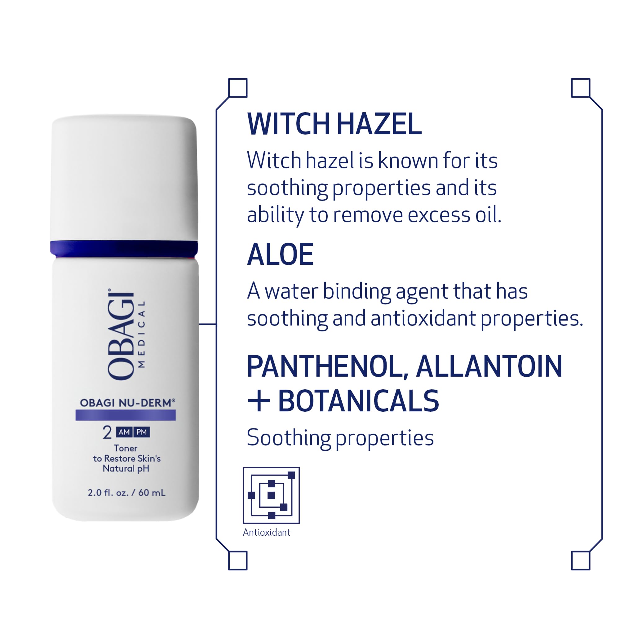Obagi Nu-Derm Toner travel size bottle ready for on-the-go routine.