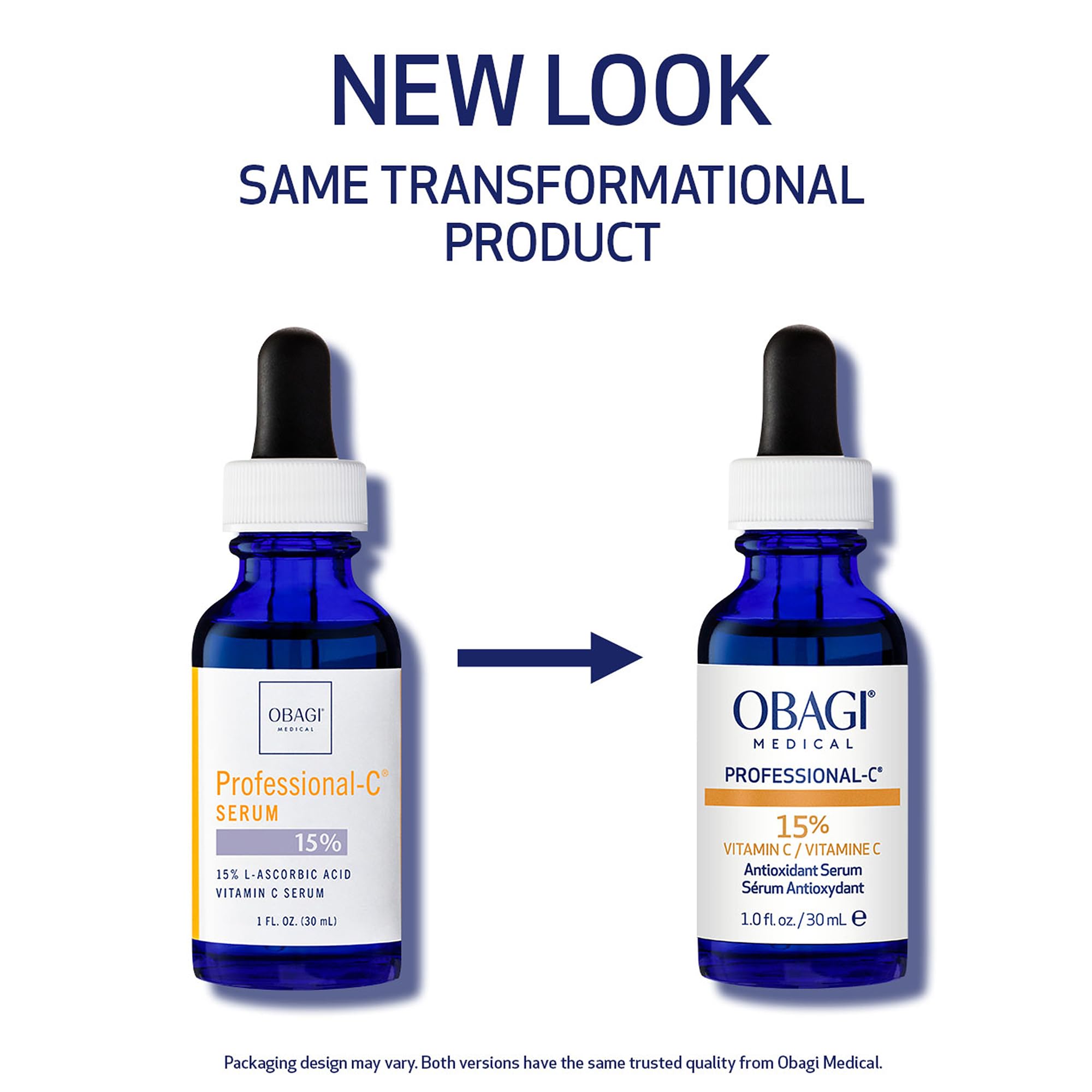 Obagi Professional-C 15% serum dropper enables precise antioxidant protection