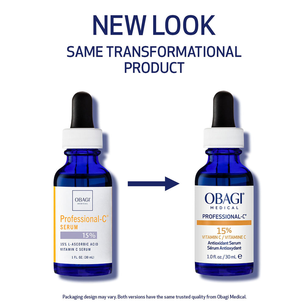 Obagi Professional-C 15% serum dropper enables precise antioxidant protection