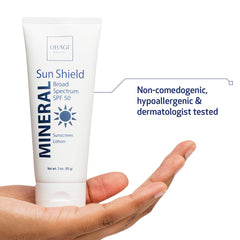 Obagi Sun Shield dispensing pump for easy, mess-free application.