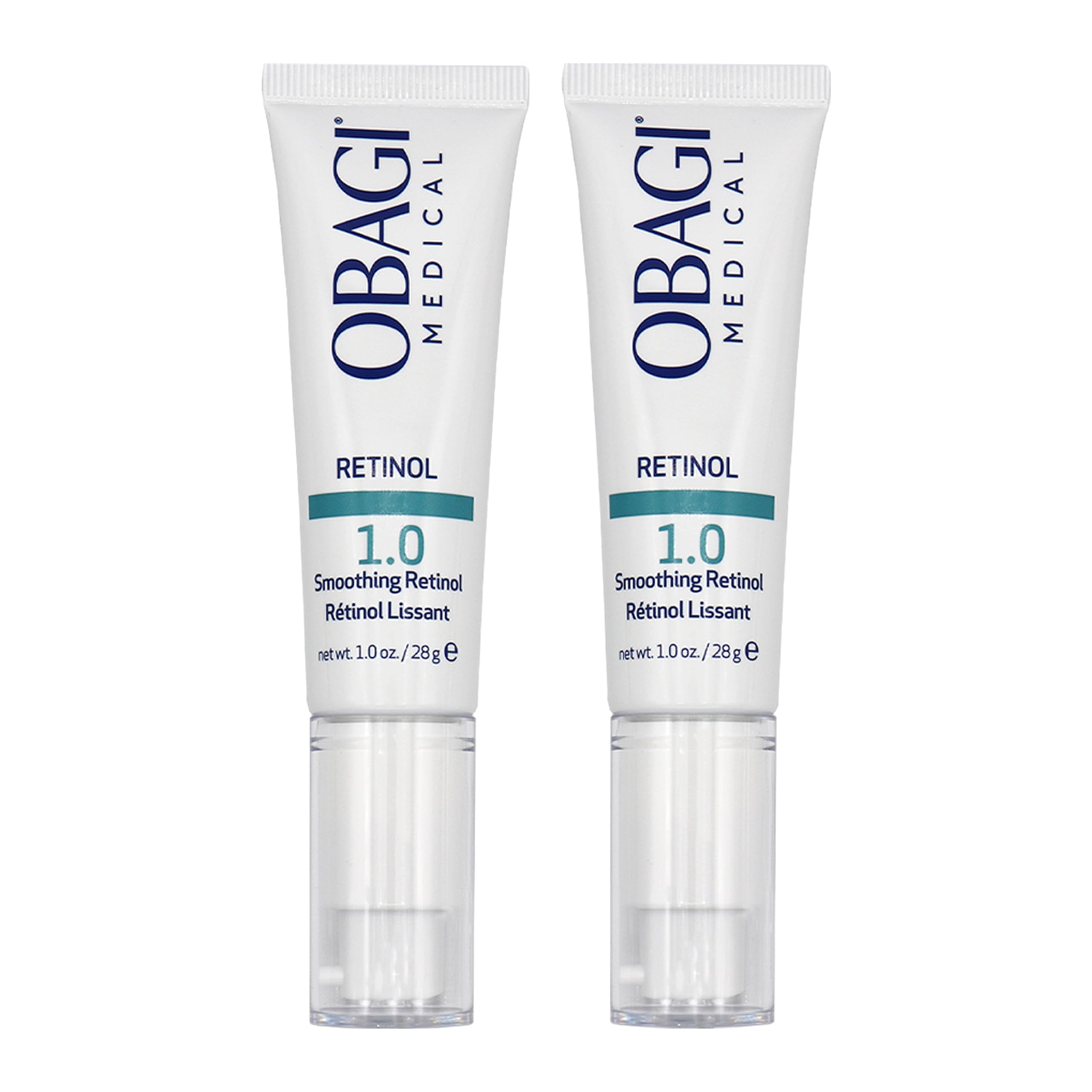 Obagi360 Retinol 1.0 Cream tube closeup highlights daily retinol use