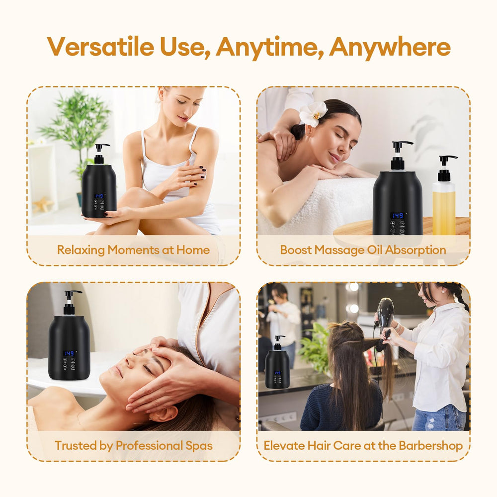 obecilc massage oil warmer compact and silent design for home or spa