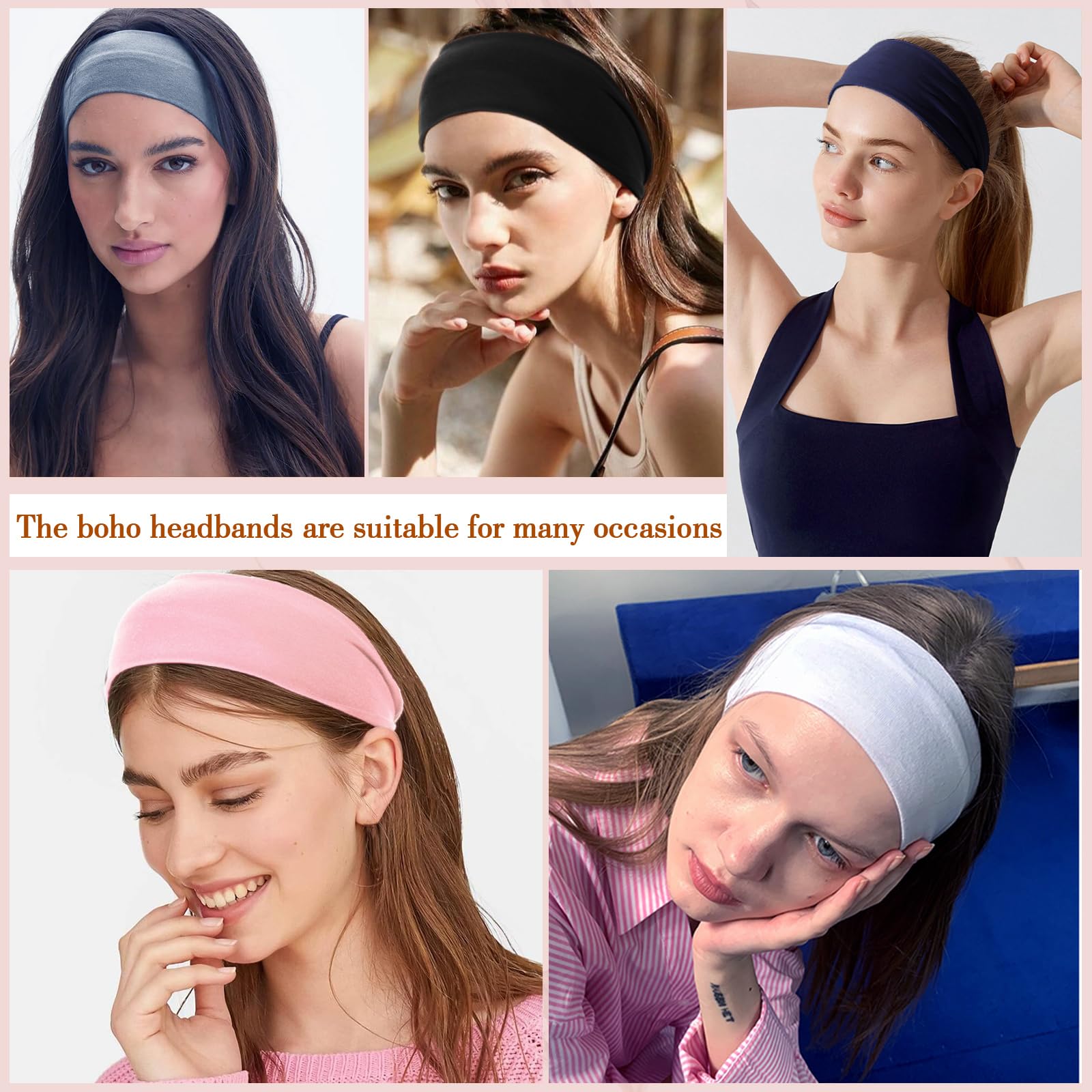 obeoby headbands feature non-slip lining to stay put during workouts