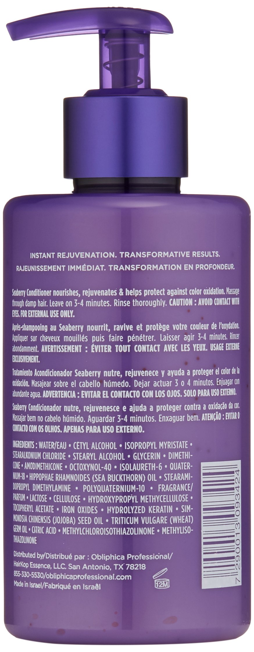 Obliphica Seaberry Conditioner ends application scene for smoother, hydrated curls