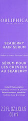 Obliphica Seaberry serum drop closeup highlights precise dosing for smooth ends.