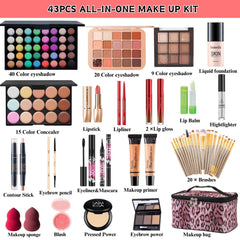 Obmyllax All-in-One Makeup Kit palette open reveals diverse color options for day-to-night looks.