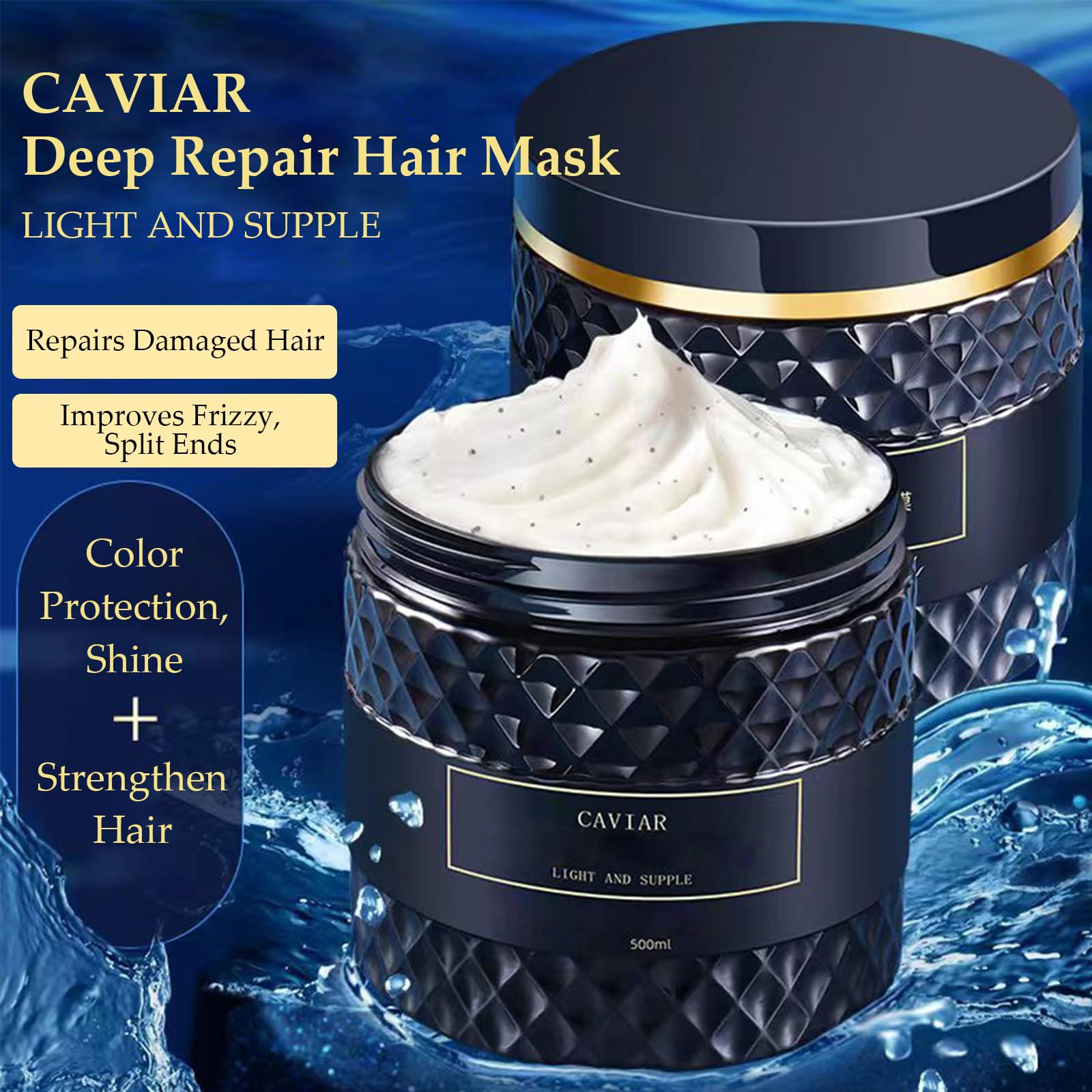 OBRADOYA Caviar Bloom texture closeup shows creamy deep-hydration formula