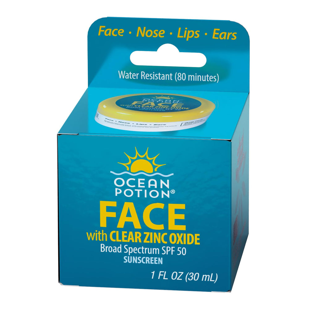 Ocean Potion Face Zinc SPF50 being applied provides a smooth, light feel under makeup.