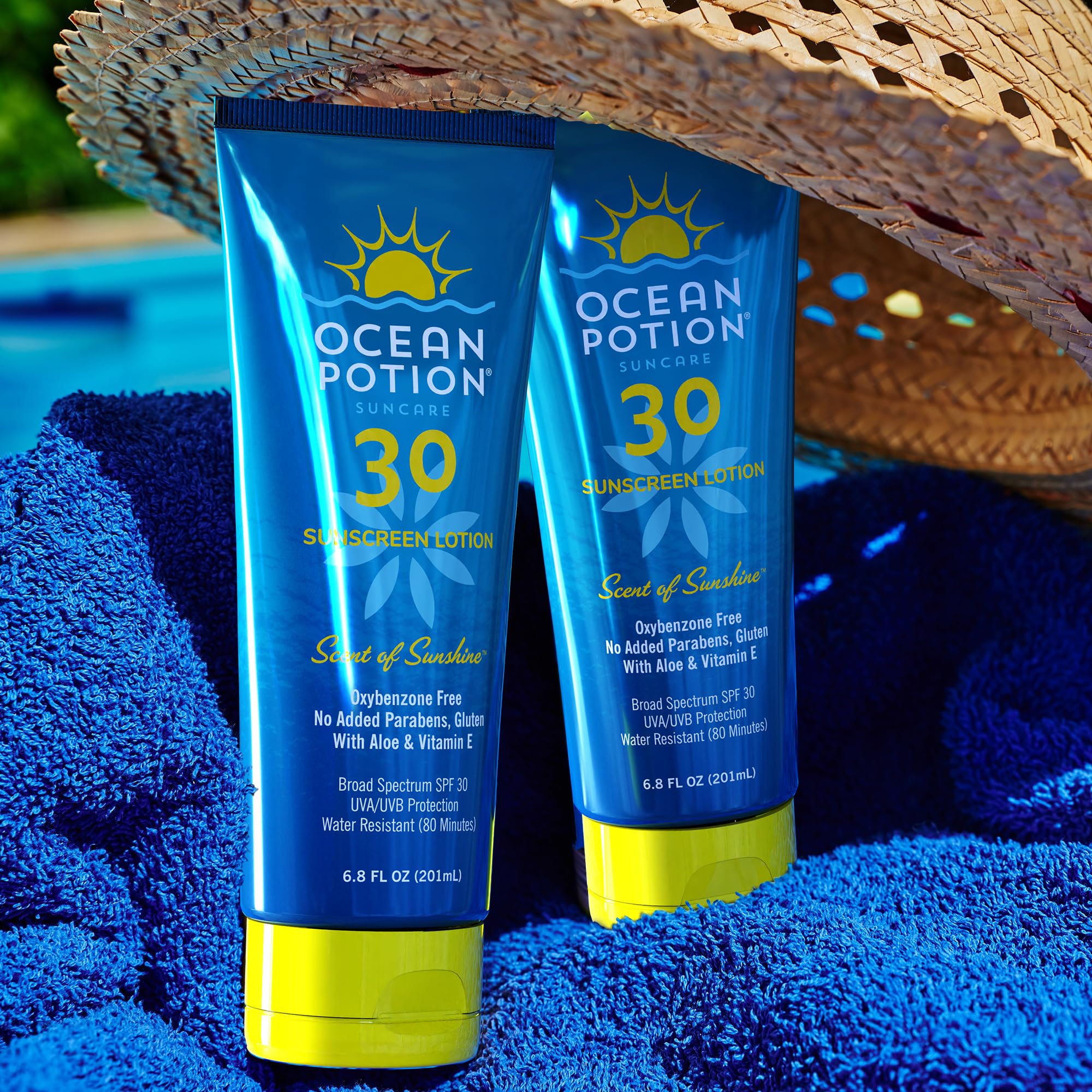 Ocean Potion sunscreen lotion made in the United States supports quality skincare.