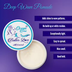 Ocean View Deep Waves Pomade being spread across hair shows easy distribution for beginners.