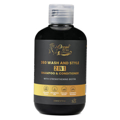 Ocean View Deep Waves Pomade bottle pour demonstrates hydrating cleanse for waves