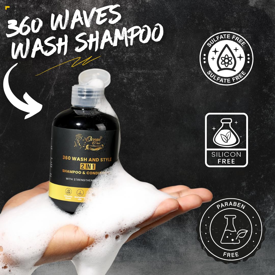 Ocean View Deep Waves Pomade lather closeup shows rich foam for defined wave grooming