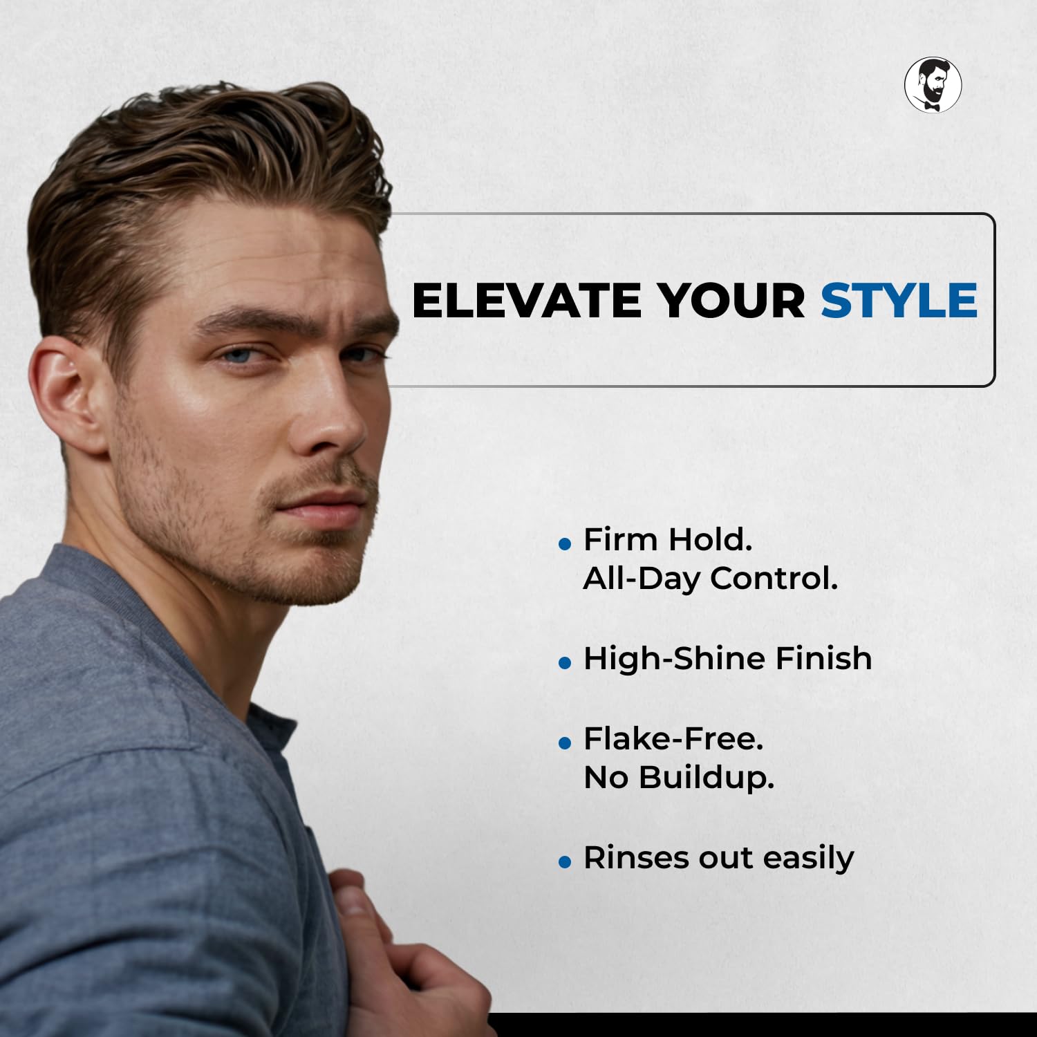 Oceano gel on hair delivers a glossy, polished finish.