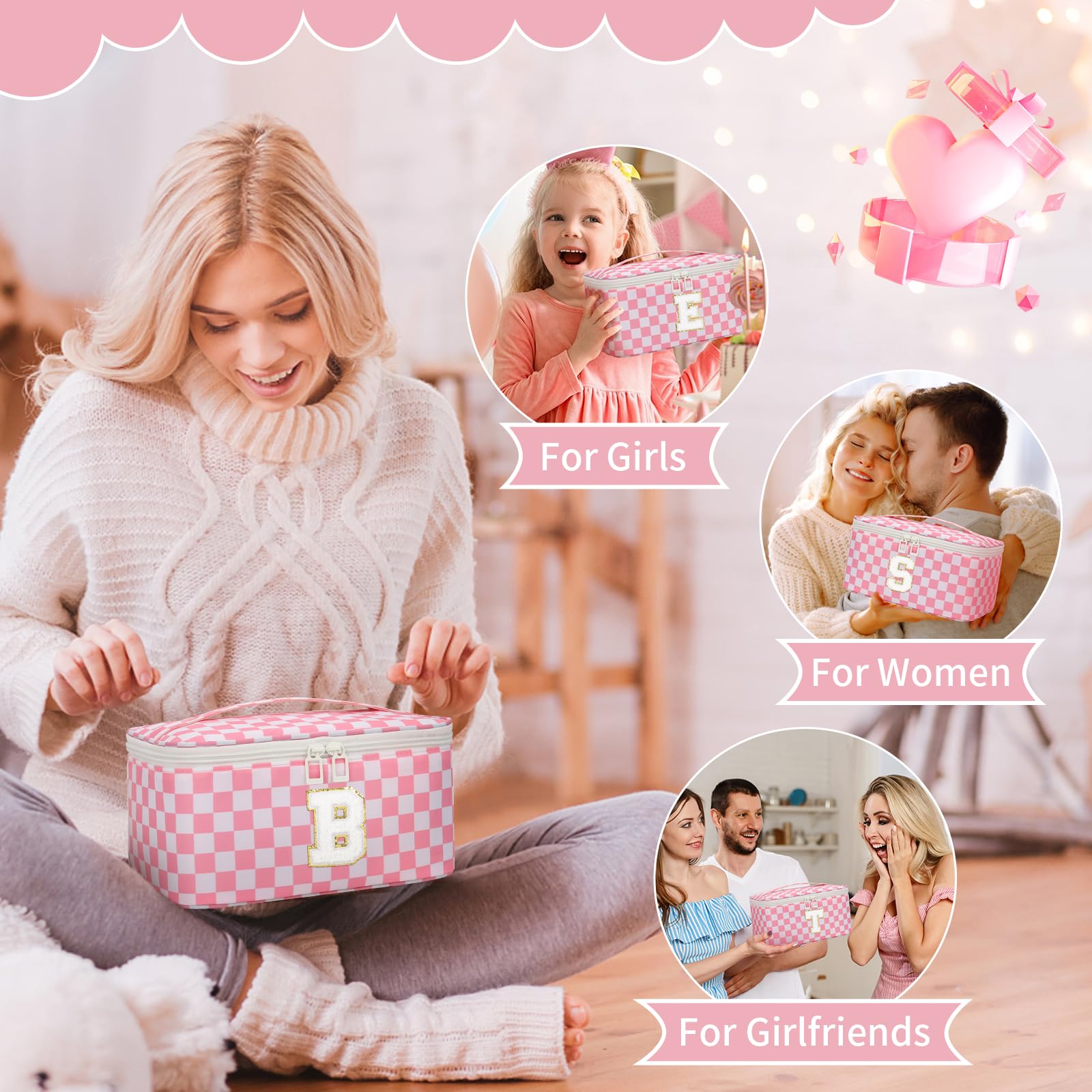 OCHEAL cosmetic bag interior layout helps quick makeup finds