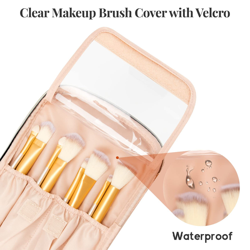 OCHEAL large-capacity travel makeup bag open for easy packing and access.