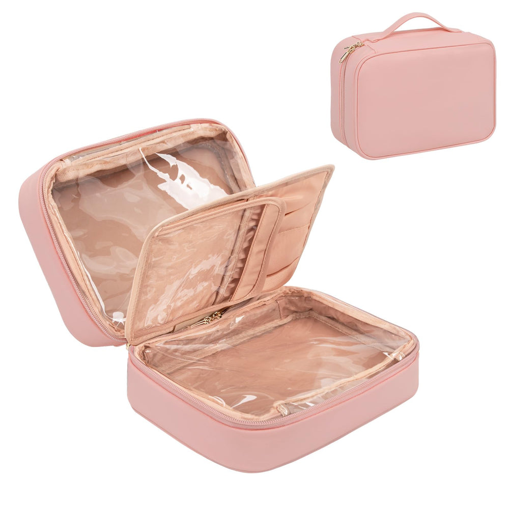 OCHEAL makeup bag suits everyday use at home or on trips.