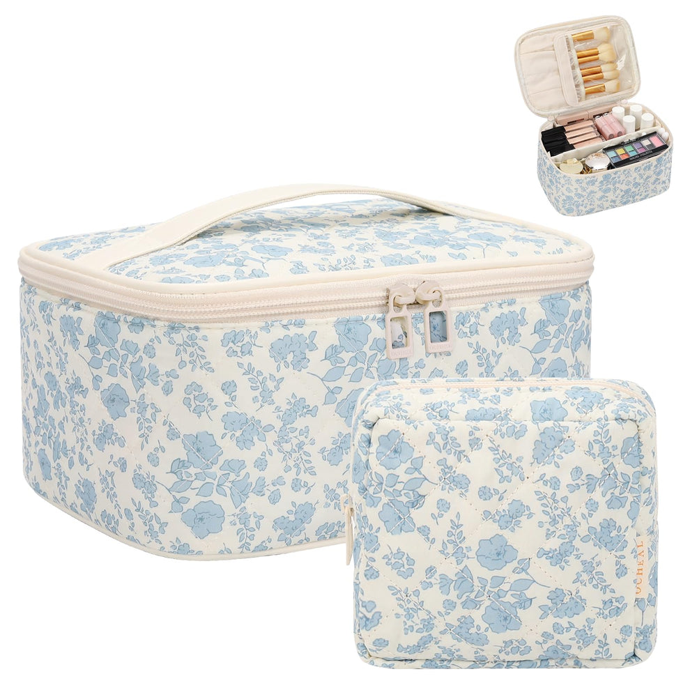 OCHEAL Makeup Bag Set large bag with ample space for full-size cosmetics and tools