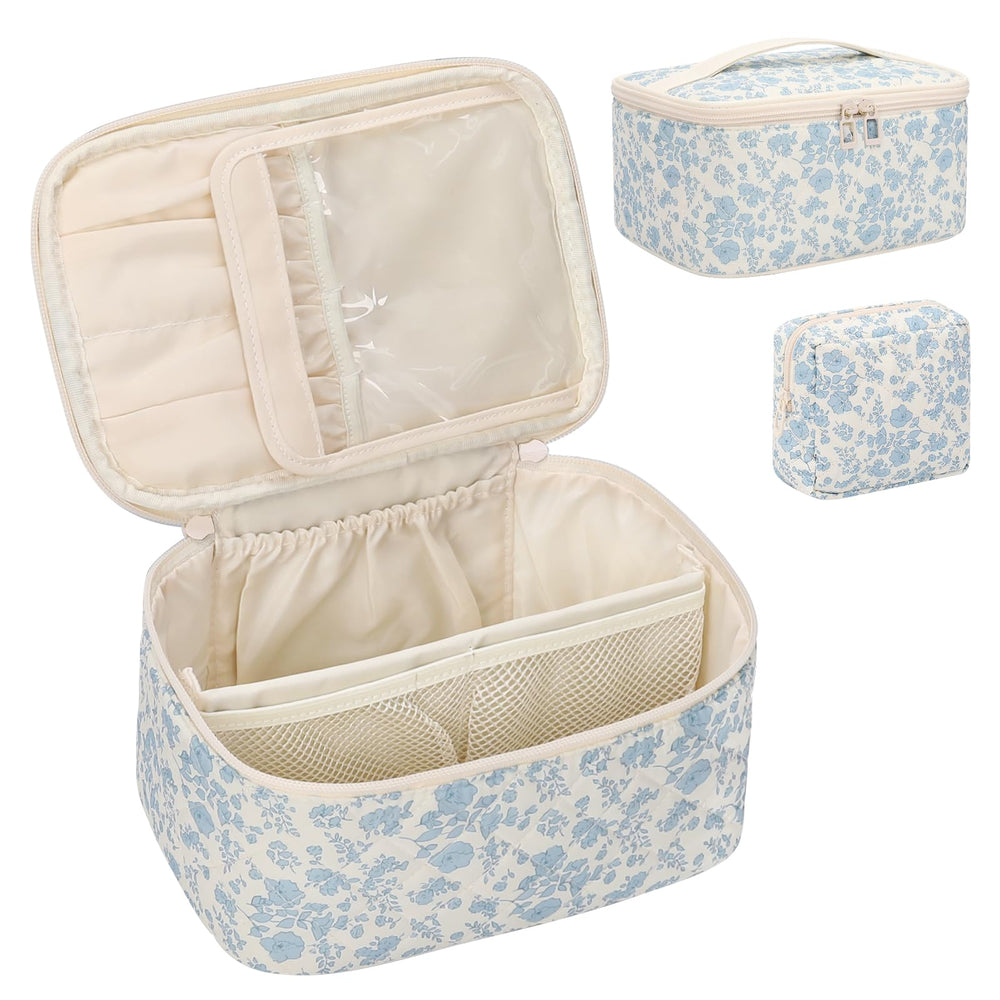 OCHEAL Makeup Bag Set travel-friendly size fits in luggage or gym bag