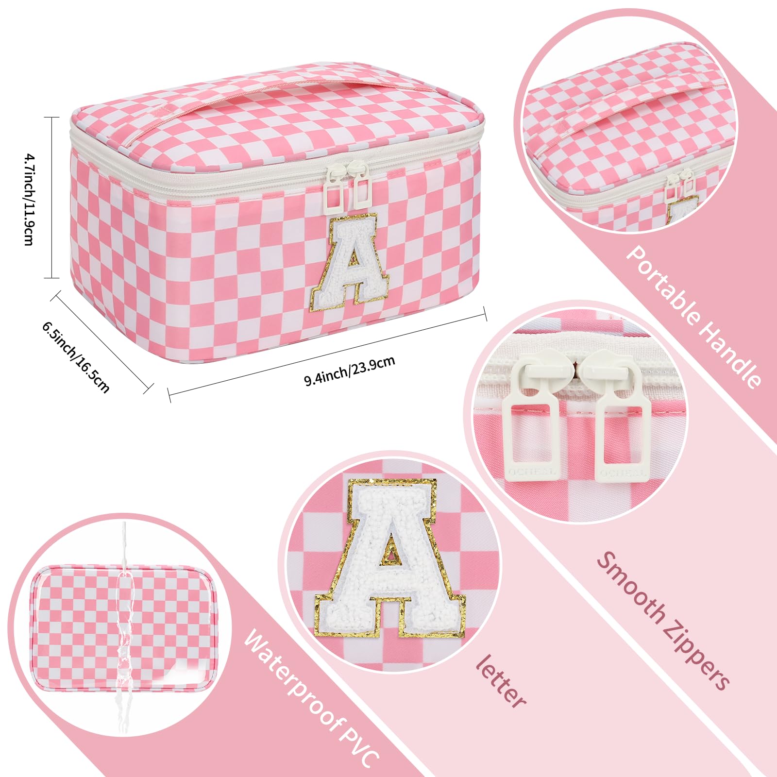OCHEAL makeup bag separate brush compartment keeps tools clean
