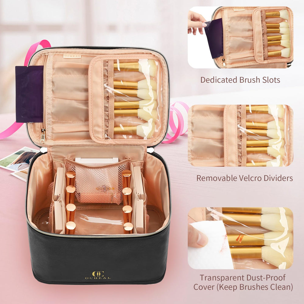 OCHEAL two-way zippers enable smooth opening during travel.