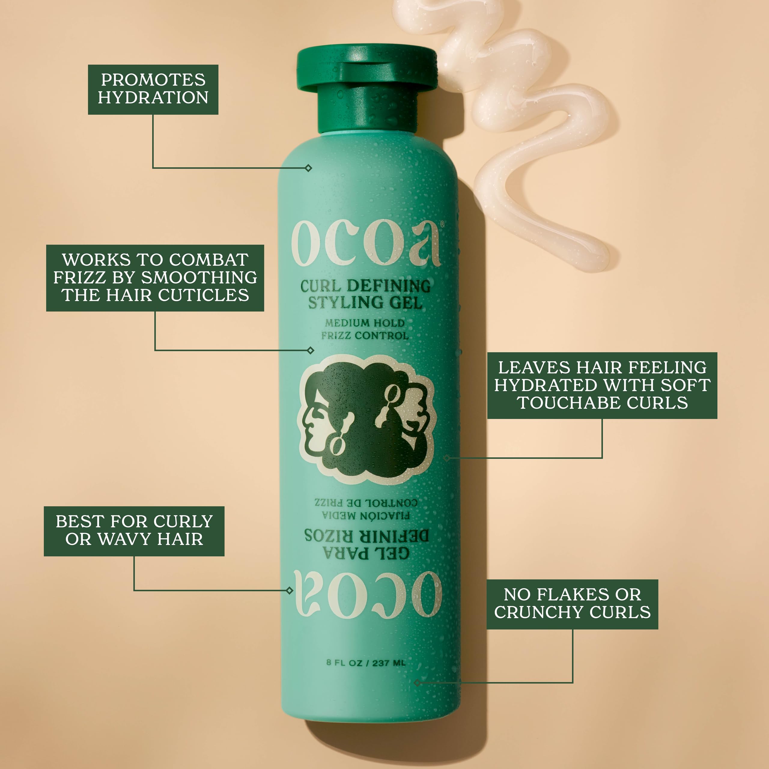 OCOA Beauty Flaxseed Mango Hibiscus ingredients close-up highlights nourishing hydration
