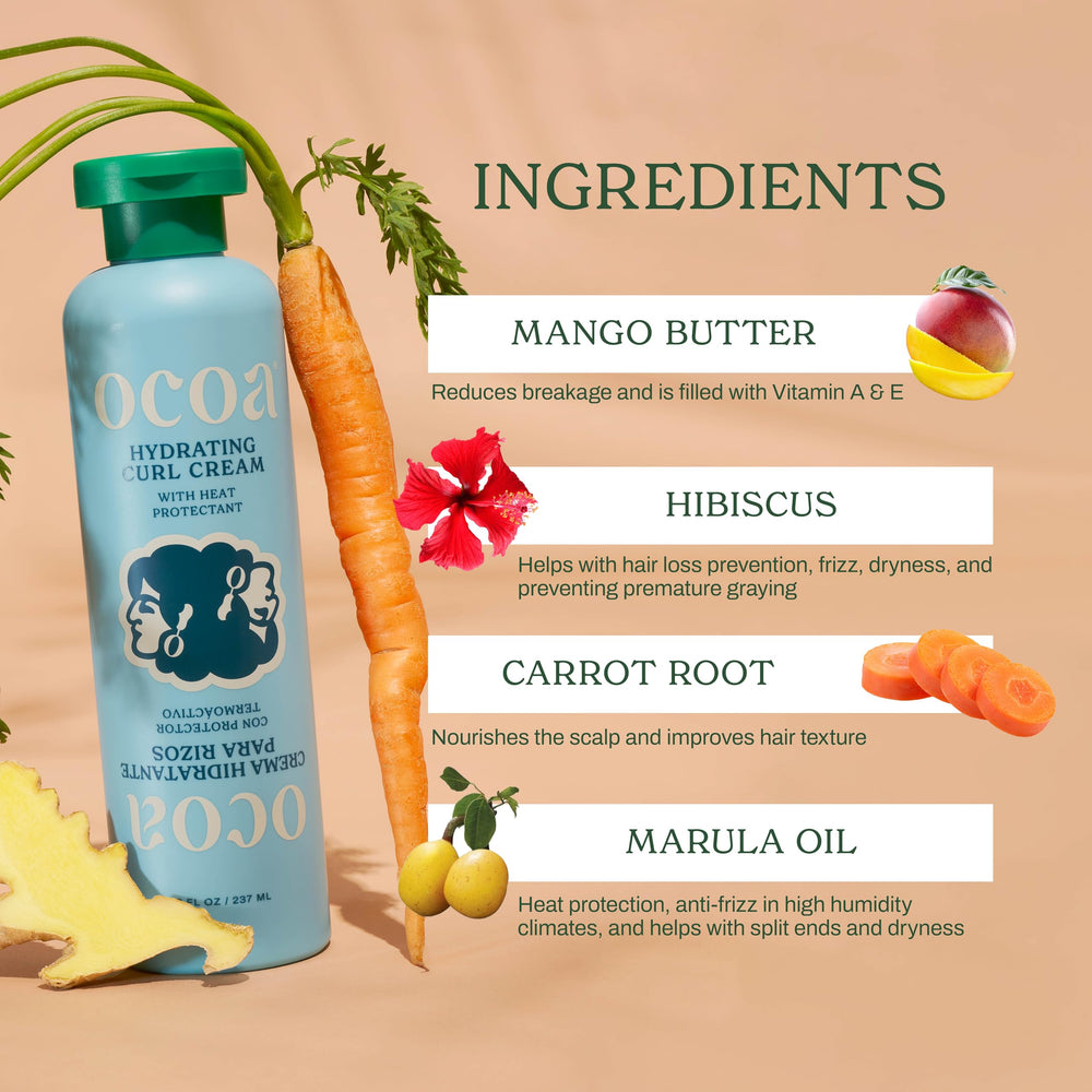 OCOA frizz-control definition image emphasizes soft hold without buildup.